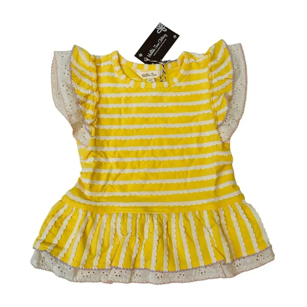 NWT Matilda Jane Size 4 Enchanted Garden Sunkissed Knit Girls Top